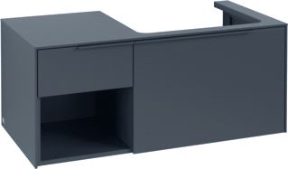 VILLEROY & BOCH SUBWAY 3.0 WASTAFELONDERKAST 2 UITTREKLADEN 1001 X 423 X 516 MM GRAPHITE / GRAPHITE