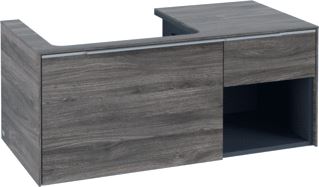 VILLEROY & BOCH SUBWAY 3.0 WASTAFELONDERKAST 2 UITTREKLADEN 1001 X 423 X 516 MM STONE OAK / STONE OAK