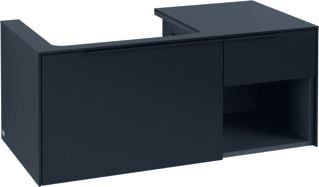 VILLEROY & BOCH SUBWAY 3.0 WASTAFELONDERKAST 2 UITTREKLADEN 1001 X 423 X 516 MM VOLCANO BLACK / VOLCANO BLACK