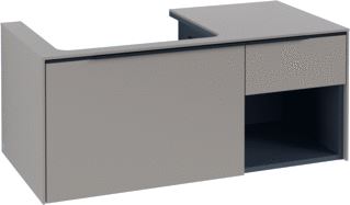 VILLEROY & BOCH SUBWAY 3.0 WASTAFELONDERKAST 2 UITTREKLADEN 1001 X 423 X 516 MM TAUPE / TAUPE