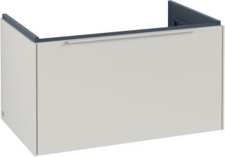 VILLEROY & BOCH SUBWAY 3.0 WASTAFELONDERKAST 1 UITTREKLADE 772 X 429 X 478 MM CASHMERE GREY