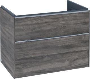 VILLEROY & BOCH SUBWAY 3.0 WASTAFELONDERKAST 2 UITTREKLADEN 772 X 576 X 478 MM STONE OAK