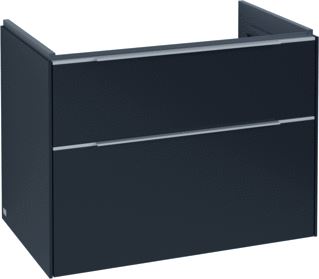 VILLEROY & BOCH SUBWAY 3.0 WASTAFELONDERKAST 2 UITTREKLADEN 772 X 576 X 478 MM VOLCANO BLACK