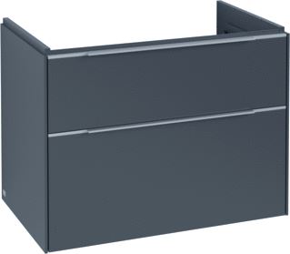 VILLEROY & BOCH SUBWAY 3.0 WASTAFELONDERKAST 2 UITTREKLADEN 772 X 576 X 478 MM GRAPHITE