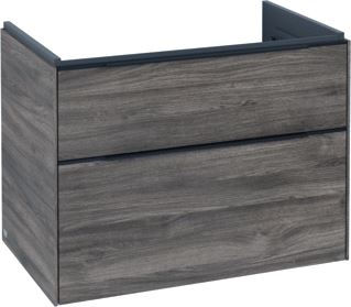 VILLEROY & BOCH SUBWAY 3.0 WASTAFELONDERKAST 2 UITTREKLADEN 772 X 576 X 478 MM STONE OAK