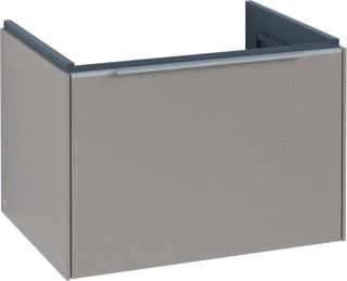 VILLEROY & BOCH SUBWAY 3.0 WASTAFELONDERKAST MET VERLICHTING 1 UITTREKLADE 622 X 429 X 478 MM TAUPE