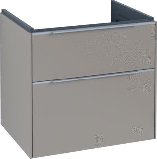 VILLEROY & BOCH SUBWAY 3.0 WASTAFELONDERKAST 2 UITTREKLADEN 622 X 576 X 478 MM TAUPE