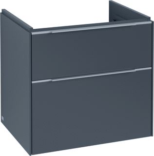 VILLEROY & BOCH SUBWAY 3.0 WASTAFELONDERKAST 2 UITTREKLADEN 622 X 576 X 478 MM GRAPHITE