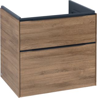 VILLEROY & BOCH SUBWAY 3.0 WASTAFELONDERKAST MET VERLICHTING 2 UITTREKLADEN 622 X 576 X 478 MM OAK KANSAS