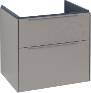 VILLEROY & BOCH SUBWAY 3.0 WASTAFELONDERKAST MET VERLICHTING 2 UITTREKLADEN 622 X 576 X 478 MM GRAPHITE