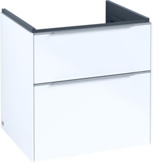 VILLEROY & BOCH SUBWAY 3.0 WASTAFELONDERKAST 2 UITTREKLADEN 572 X 576 X 478 MM BRILLIANT WHITE