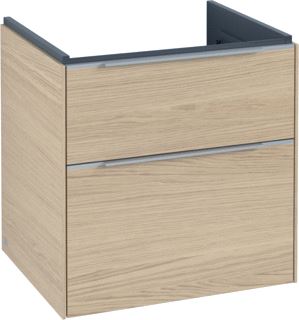 VILLEROY & BOCH SUBWAY 3.0 WASTAFELONDERKAST 2 UITTREKLADEN 572 X 576 X 478 MM NORDIC OAK