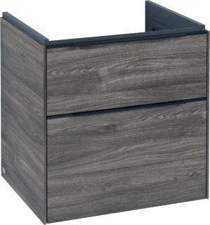 VILLEROY & BOCH SUBWAY 3.0 WASTAFELONDERKAST 2 UITTREKLADEN 572 X 576 X 478 MM STONE OAK