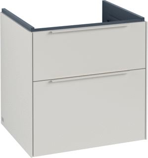 VILLEROY & BOCH SUBWAY 3.0 WASTAFELONDERKAST 2 UITTREKLADEN 572 X 576 X 478 MM CASHMERE GREY