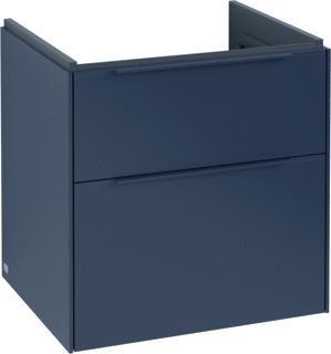 VILLEROY & BOCH SUBWAY 3.0 WASTAFELONDERKAST 2 UITTREKLADEN 572 X 576 X 478 MM MARINE BLUE