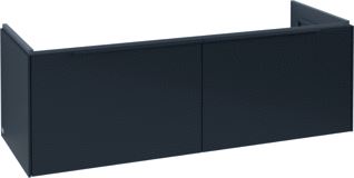 VILLEROY & BOCH SUBWAY 3.0 WASTAFELONDERKAST MET VERLICHTING 2 UITTREKLADEN 1272 X 429 X 478 MM VOLCANO BLACK