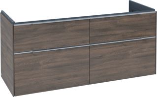 VILLEROY & BOCH SUBWAY 3.0 WASTAFELONDERKAST 4 UITTREKLADEN 1272 X 576 X 478 MM ARIZONA OAK