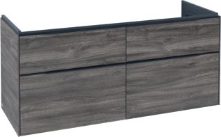 VILLEROY & BOCH SUBWAY 3.0 WASTAFELONDERKAST 4 UITTREKLADEN 1272 X 576 X 478 MM STONE OAK