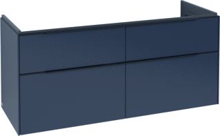 VILLEROY & BOCH SUBWAY 3.0 WASTAFELONDERKAST 4 UITTREKLADEN 1272 X 576 X 478 MM MARINE BLUE