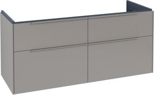 VILLEROY & BOCH SUBWAY 3.0 WASTAFELONDERKAST 4 UITTREKLADEN 1272 X 576 X 478 MM TAUPE