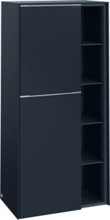 VILLEROY & BOCH SUBWAY 3.0 MIDDENKAST 2 DEUREN 574 X 1200 X 362 MM VOLCANO BLACK / VOLCANO BLACK