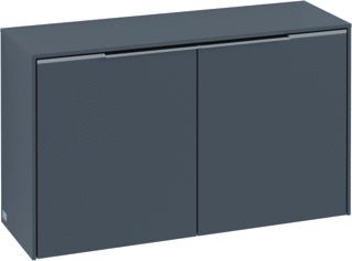 VILLEROY & BOCH SUBWAY 3.0 SIDEBOARD 2 DEUREN 728 X 423 X 256 MM GRAPHITE / GRAPHITE