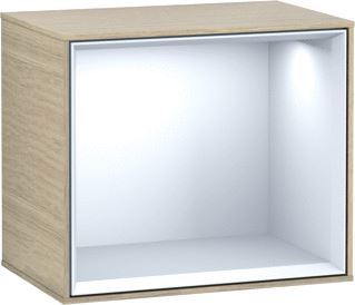 VILLEROY & BOCH FINION SCHAPMODULE 418X356X270MM VAK WHITE MATT LACQUER CORPUS OAK VENEER