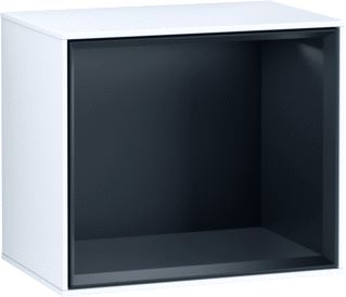 VILLEROY & BOCH FINION SCHAPMODULE 418X356X270MM VAK BLACK MATT LACQUER CORPUS GLOSSY WHITE LACQUER