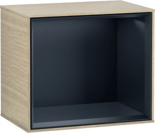 VILLEROY & BOCH FINION SCHAPMODULE 418X356X270MM VAK BLACK MATT LACQUER CORPUS OAK VENEER 