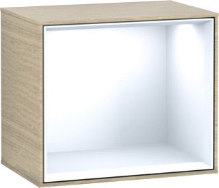 VILLEROY & BOCH FINION SCHAPMODULE 418X356X270MM VAK GLOSSY WHITE LACQUER CORPUS OAK VENEER