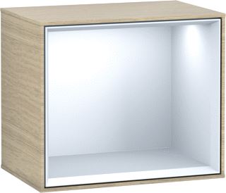 VILLEROY & BOCH FINION SCHAPMODULE 418X356X270MM VAK WHITE MATT LACQUER CORPUS OAK VENEER