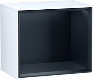 VILLEROY & BOCH FINION SCHAPMODULE 418X356X270MM VAK BLACK MATT LACQUER CORPUS GLOSSY WHITE LACQUER