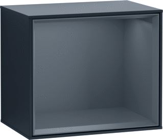 VILLEROY & BOCH FINION SCHAPMODULE MET VERLICHTING 418X356X270MM VAK ANTRACIET MATT CORPUS BLACK MATT LACQUER 