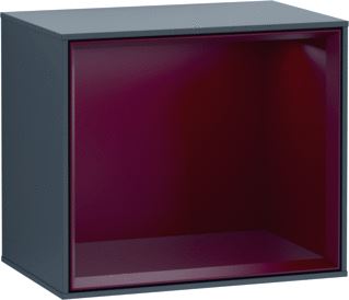 VILLEROY & BOCH FINION SCHAPMODULE MET VERLICHTING 418X356X270MM VAK PEONY MATT CORPUS MIDNIGHT BLUE MATT LACQUER