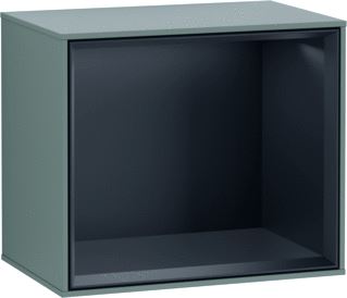 VILLEROY & BOCH FINION SCHAPMODULE MET VERLICHTING 418X356X270MM VAK BLACK MATT LACQUER CORPUS OLIVE MATT LACQUER 