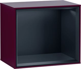 VILLEROY & BOCH FINION SCHAPMODULE MET VERLICHTING 418X356X270MM VAK BLACK MATT LACQUER CORPUS PEONY MATT 