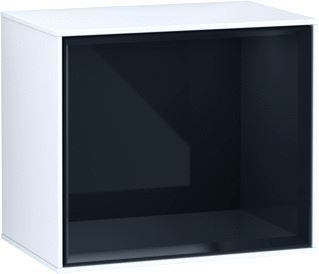 VILLEROY & BOCH FINION SCHAPMODULE MET VERLICHTING 418X356X270MM VAK GLOSSY BLACK LACQUER CORPUS GLOSSY WHITE LACQUER 