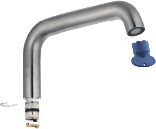 GROHE ESSENCE BUISUITLOOP XL-SIZE DRAAIBAAR SUPERSTEEL (VOOR ESSENCE EENGREEPS WASTAFELMENGKRAAN) 