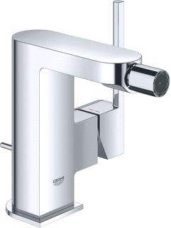 GROHE PLUS BIDETMENGKRAAN TREKWASTE EENGREEPS 1-GATS CARTOUCHE KERAMISCH 135MM HOOGTE 123MM VOORSPRONG UITLOOP VAST CHROOM 