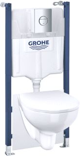 GROHE SOLIDO BAU CERAMIC WC-PACK 4-IN-1 2PCS 1.13 M INSTALLATIEHOOGTE ALPINE WIT 