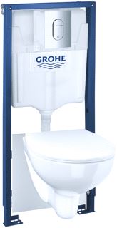 GROHE SOLIDO BAU CERAMIC WC-PACK 4-IN-1 2PCS 1.13 M INSTALLATIEHOOGTE ALPINE WIT 