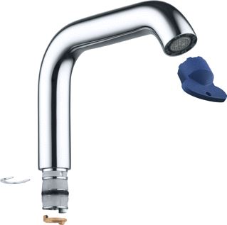 GROHE BUISUITLOOP SANITAIRKRAAN L-SIZE DRAAIBAAR CHROOM (VOOR ESSENCE WASTAFELMENGKRAAN) 