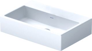 DURAVIT VERO AIR WASTAFEL 600 MM WIT HOOGGLANS KRAANVLAK ZONDER KRAANGAT WONDERGLISS 