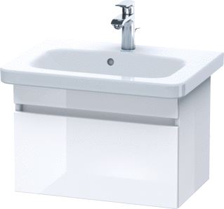 DURAVIT DURASTYLE WASTAFELONDERBOUW 580X368 MM KLEUR FRONT: WIT HOOGGLANS KLEUR CORPUS: WIT HOOGGLANS AANTAL LADEN: 1