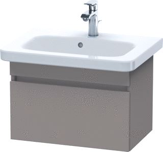 DURAVIT DURASTYLE WASTAFELONDERBOUW 580X368 MM KLEUR FRONT: BASALT MAT KLEUR CORPUS: BASALT MAT AANTAL LADEN: 1 