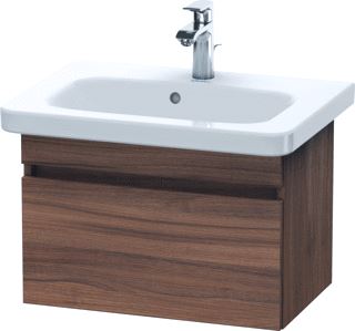 DURAVIT DURASTYLE WASTAFELONDERBOUW 580X368 MM KLEUR FRONT: NOTEN MAT KLEUR CORPUS: NOTEN MAT AANTAL LADEN: 1 