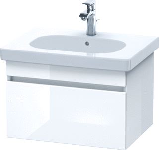 DURAVIT DURASTYLE WASTAFELONDERBOUW HANGEND 600X453 MM KLEUR FRONT: TAUPE MAT KLEUR CORPUS: BASALT MAT AANTAL LADEN: 1 