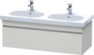 DURAVIT DURASTYLE WASTAFELONDERBOUW HANGEND 1150X453 MM KLEUR FRONT: TAUPE MAT KLEUR CORPUS: TAUPE MAT AANTAL LADEN: 1