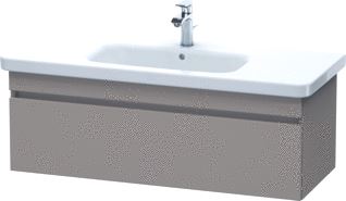 DURAVIT DURASTYLE WASTAFELONDERBOUW HANGEND 1130X448 MM KLEUR FRONT: BASALT MAT KLEUR CORPUS: BASALT MAT AANTAL LADEN: 1 