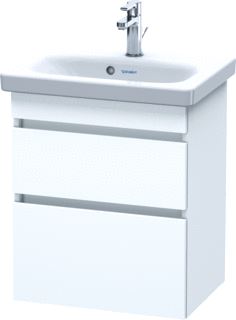 DURAVIT DURASTYLE WASTAFELONDERBOUW 500X368 MM KLEUR FRONT: WIT MAT KLEUR CORPUS: WIT MAT AANTAL SCHUIFLADES: 2 SIFONUITSPARING